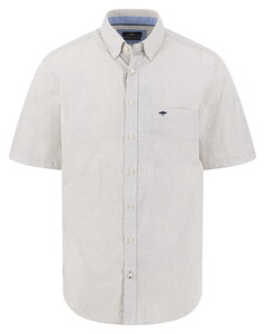 Fynch-Hatton Allover Minimal Pattern Shirt Pale Yellow