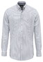 Fynch-Hatton Allover Stripe Washed Oxford Button-Down Overhemd Harbor Blue