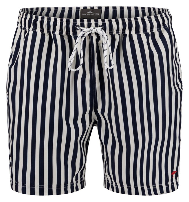 Fynch-Hatton Allover Stripes Drawstring Swim Short Marine