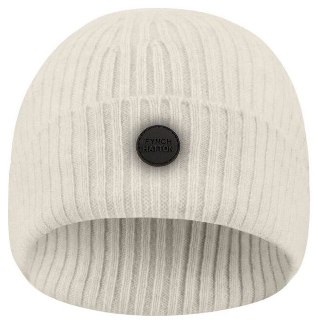 Fynch-Hatton Beanie Merino Cashmere Muts Off White