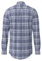 Fynch-Hatton Big Multi Check Kent Collar Overhemd Misty Blue
