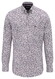 Fynch-Hatton Bold Mini Flower Pattern Button-Down Overhemd Aubergine
