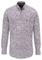 Fynch-Hatton Bold Mini Flower Pattern Button-Down Overhemd Aubergine