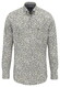Fynch-Hatton Bold Mini Flower Pattern Button-Down Overhemd Donker Khaki