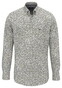 Fynch-Hatton Bold Mini Flower Pattern Button-Down Overhemd Donker Khaki