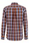 Fynch-Hatton Bold Multi Combi Check Button Down Overhemd Burnt Orange-Multi