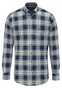 Fynch-Hatton Brushed Twill Check Button-Down Overhemd Dark Leaf