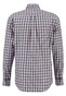 Fynch-Hatton Button Down Allover Checks Overhemd Walnut Brown-Blue