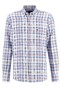 Fynch-Hatton Button Down Summer Big Checks Overhemd Light Sky