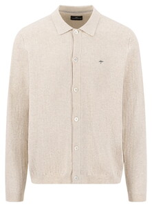 Fynch-Hatton Buttoned Cardigan Allover Structure New Off White