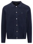 Fynch-Hatton Buttoned Cardigan Allover Structure Vest Navy