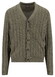 Fynch-Hatton Buttoned Cardigan Soft Cable Knit Cardigan Dark Khaki