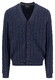 Fynch-Hatton Buttoned Cardigan Soft Cable Knit Cardigan Navy