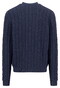 Fynch-Hatton Buttoned Cardigan Soft Cable Knit Vest Navy