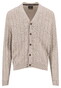 Fynch-Hatton Buttoned Cardigan Soft Cable Knit Vest New Off White