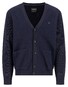 Fynch-Hatton Buttoned Closure Boiled Wool Vest Navy