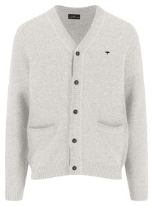 Fynch-Hatton Buttoned Donegal Knit Vest Winter White