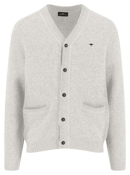 Fynch-Hatton Buttoned Donegal Knit Vest Winter White