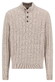 Fynch-Hatton Buttoned Troyer Soft Knit Cable Cotton Wool Blend Trui New Off White