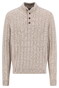 Fynch-Hatton Buttoned Troyer Soft Knit Cable Cotton Wool Blend Trui New Off White