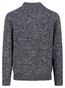 Fynch-Hatton Buttoned Troyer Twisted Mouliné Trui Charcoal