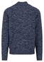 Fynch-Hatton Buttoned Troyer Twisted Mouliné Trui Navy