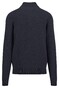 Fynch-Hatton Buttoned Troyer Uni Color Texture Knit Trui Navy