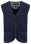 Fynch-Hatton Buttoned Vest Cotton Wool Navy