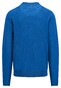 Fynch-Hatton Cardigan College Collar Superfine Cotton Vest Strong Blue
