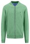 Fynch-Hatton Cardigan College Collar Superfine Cotton Vest Turf Green