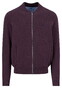 Fynch-Hatton Cardigan College Superfine 3-Ply Cotton Aubergine