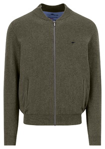 Fynch-Hatton Cardigan College Superfine 3-Ply Cotton Dark Khaki
