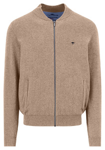 Fynch-Hatton Cardigan College Superfine 3-Ply Cotton Taupe