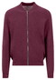Fynch-Hatton Cardigan College Superfine 3-Ply Cotton Vest Deep Merlot