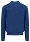 Fynch-Hatton Cardigan College Superfine 3-Ply Cotton Vest Harbor Blue