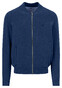 Fynch-Hatton Cardigan College Superfine 3-Ply Cotton Vest Midnight