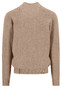 Fynch-Hatton Cardigan College Superfine 3-Ply Cotton Vest Taupe
