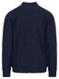 Fynch-Hatton Cardigan Structure Interlock Vest Navy