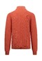 Fynch-Hatton Cardigan Zip Fine Structure Cotton Vest Orient Red