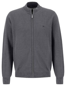 Fynch-Hatton Cardigan Zip Fine Structure Steel