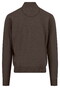 Fynch-Hatton Cardigan Zip Lambswool Dark Chocolate
