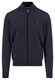Fynch-Hatton Cardigan Zip Lambswool Vest Navy