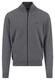 Fynch-Hatton Cardigan Zip Lambswool Vest Steel