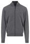 Fynch-Hatton Cardigan Zip Lambswool Vest Steel
