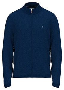 Fynch-Hatton Cardigan Zip Light Air Cotton Midnight