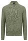 Fynch-Hatton Cardigan Zip Uni Color Structure Vest Light Khaki