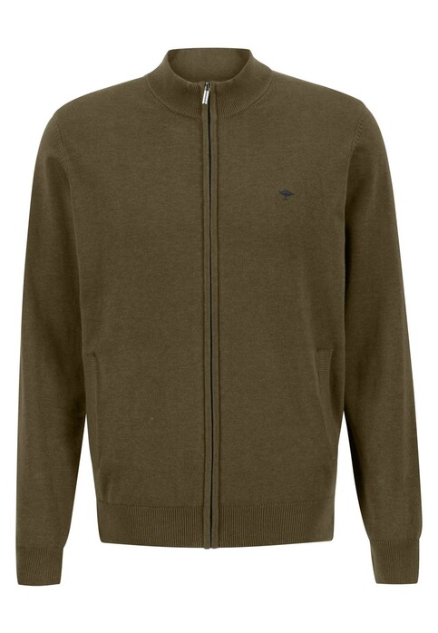 Fynch-Hatton Cardigan Zip Uni Vest Deep Forest