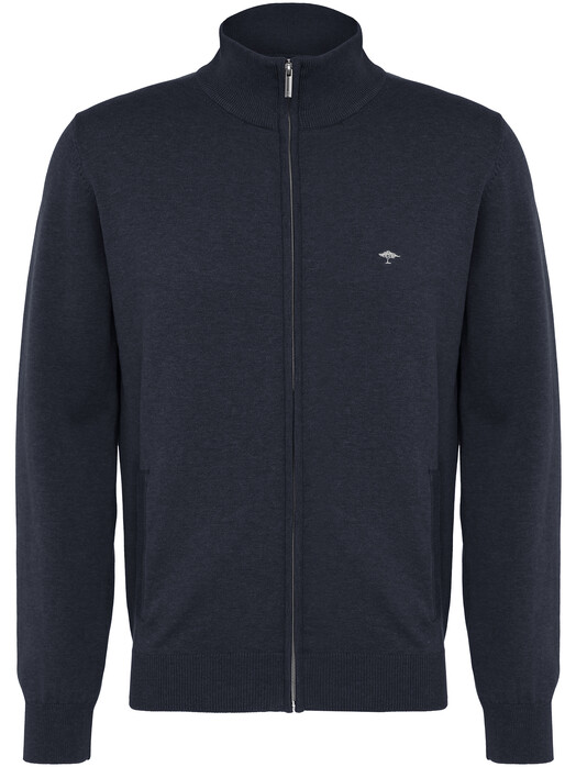 Fynch-Hatton Cardigan Zip Uni Vest Navy