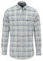Fynch-Hatton Classic Combi Check Button Down Overhemd Grasgroen