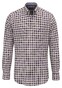 Fynch-Hatton Classic Poplin Check Button-Down Overhemd Deep Merlot